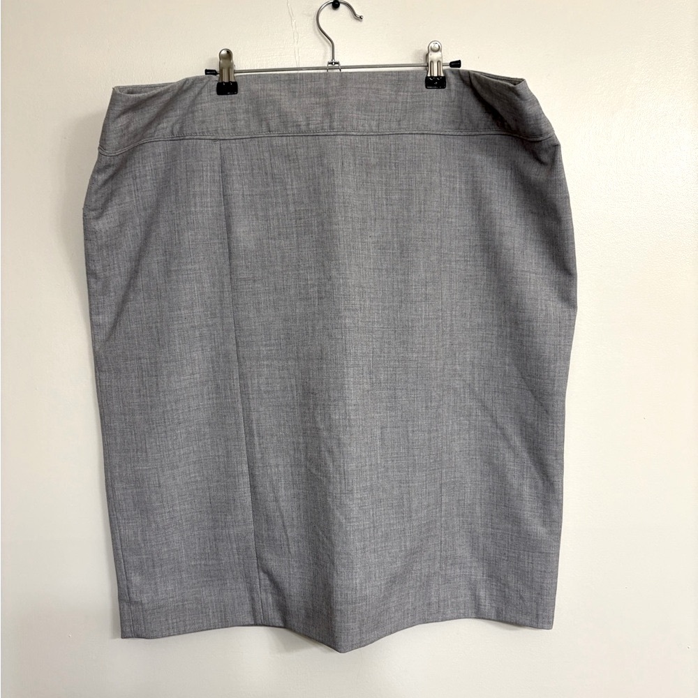 Rafaella Gray Pencil Skirt Knee-Length Work